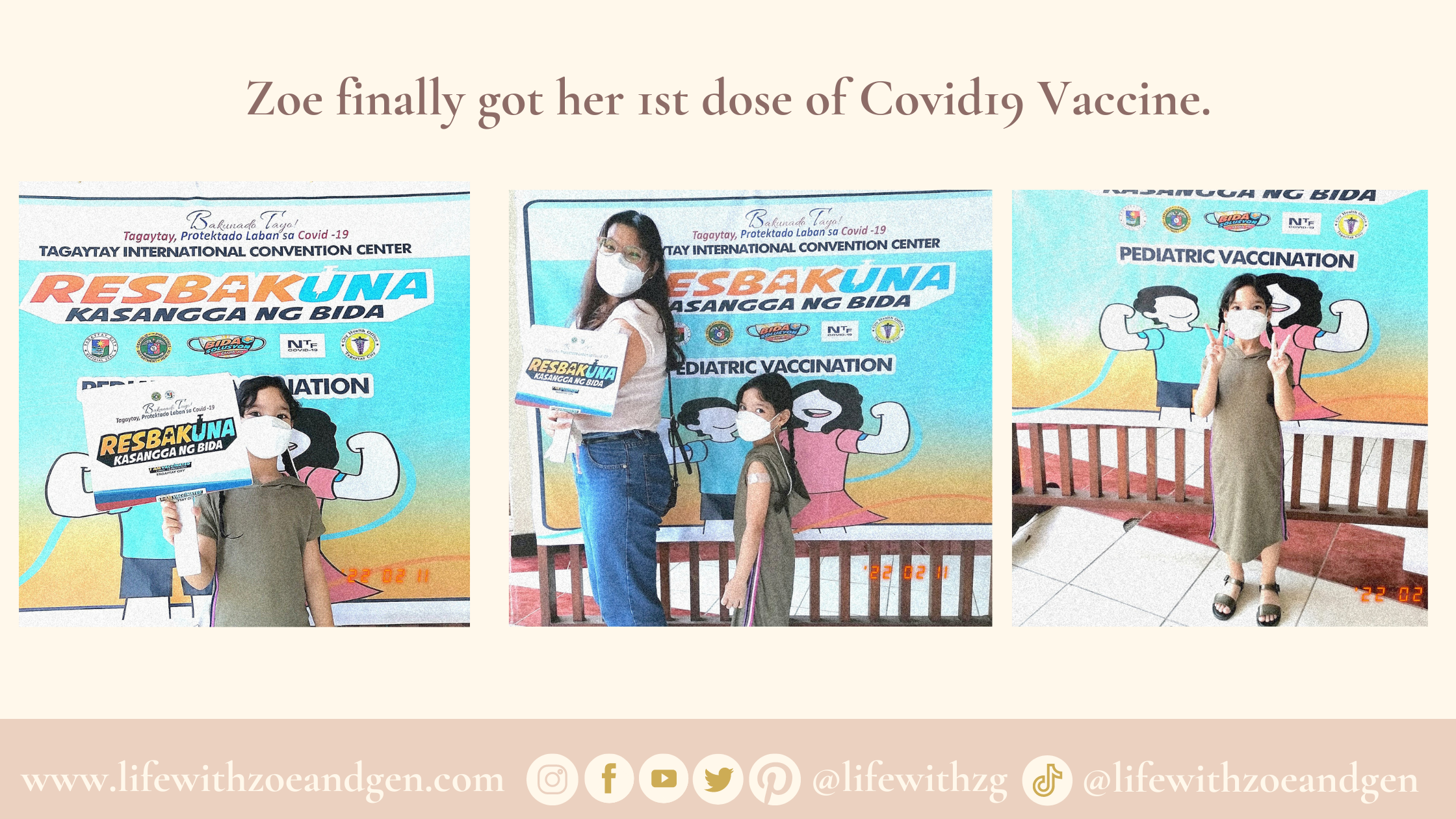 My 6 years old finally got her 1st dose of Covid19 Vaccine. l Life with ZG l Mommy Blogger PH