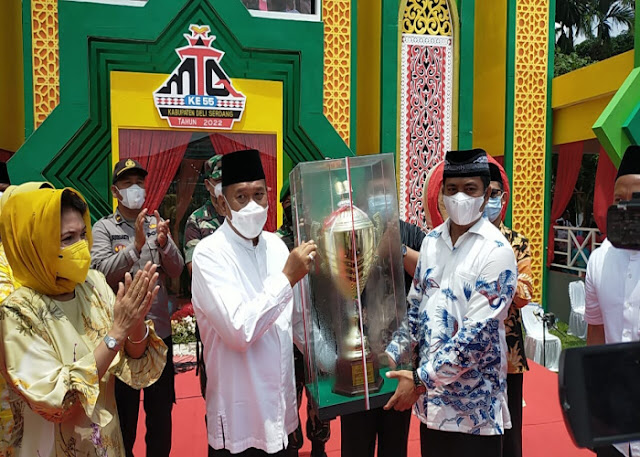 Bupati Deli Serdang Tutup MTQ Ke 55 Tahun 2022, Kecamatan Percut Seituan Raih Juara Umum