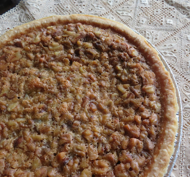 Maple Walnut Vinegar Pie