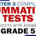 GRADE 5: Quarter 3 SUMMATIVE TESTS (COMPILED) With Answer Keys