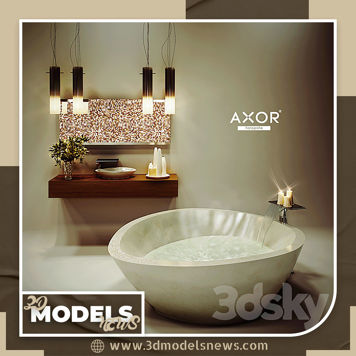 Axor Massaud and Trivia Bathroom Model