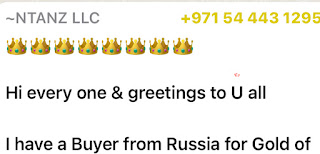 I have a Buyer from Russia for Gold