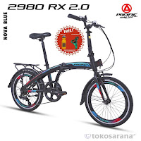 sepeda lipat pacific 2980rx 2.0 powered by shimano folding bike