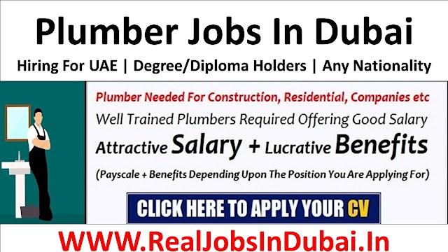 Many Plumber Jobs In Dubai, Abu Dhabi & Sharjah 