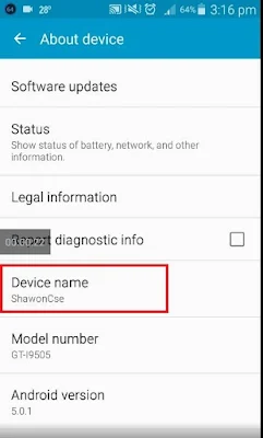 android device name