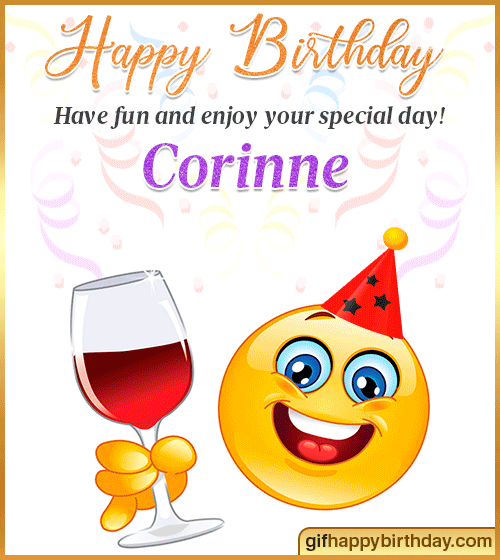 Wish Happy Birthday Gifs With Name Corinne