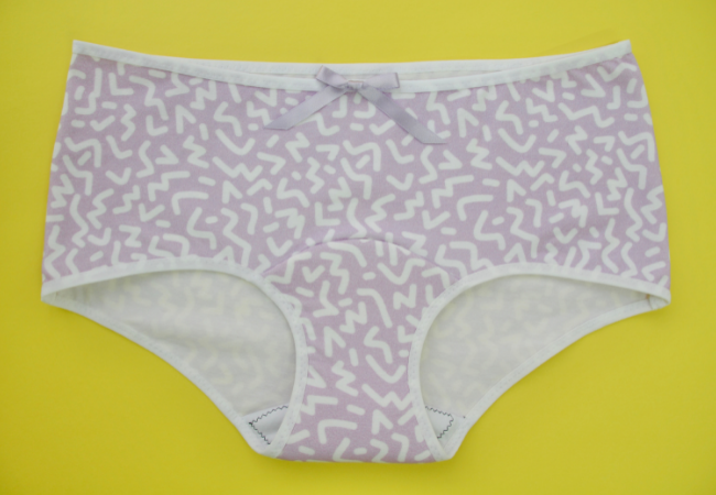 finished pair of period underwear