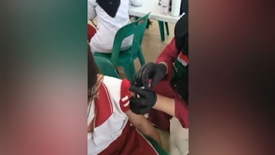 GEGER! Nakes Diduga Suntik Vaksin Kosong ke Anak SD, Berakhir Diperiksa Polisi