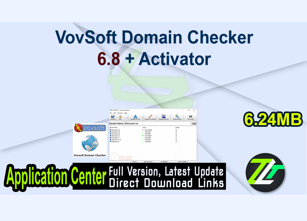 VovSoft Domain Checker 6.8 + Activator