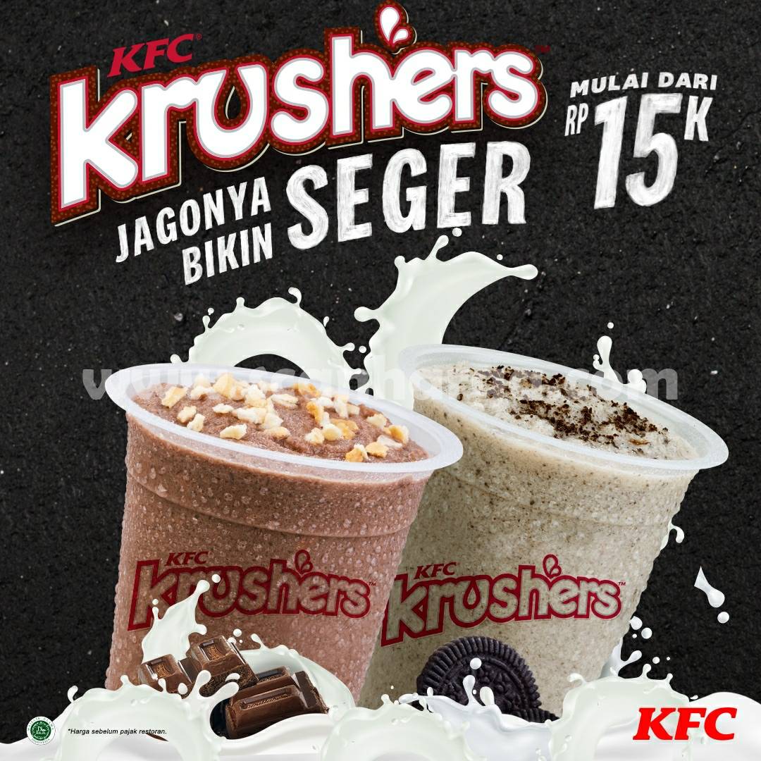 Promo KFC KRUSHERs harga mulai dari Rp. 15.000