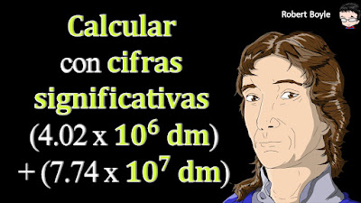 👉 Enunciado: Exprese el siguiente cálculo con el número de cifras significativas correcto (4.02 x 106 dm) + (7.74 x 107 dm).
