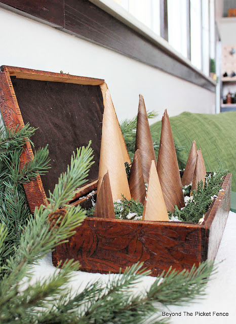 12 Days of Christmas Ideas Day 2 DIY Wood Cone Trees on a Budget