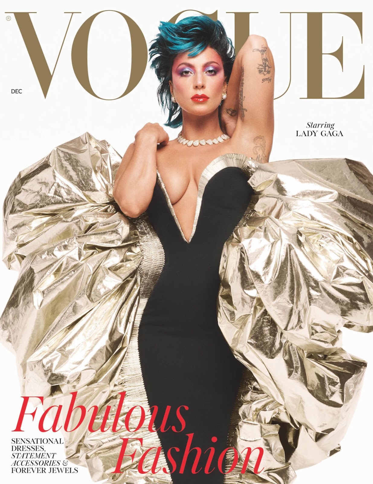 SMILE: Lady Gaga in Vogue UK December 2021 by Steven Meisel