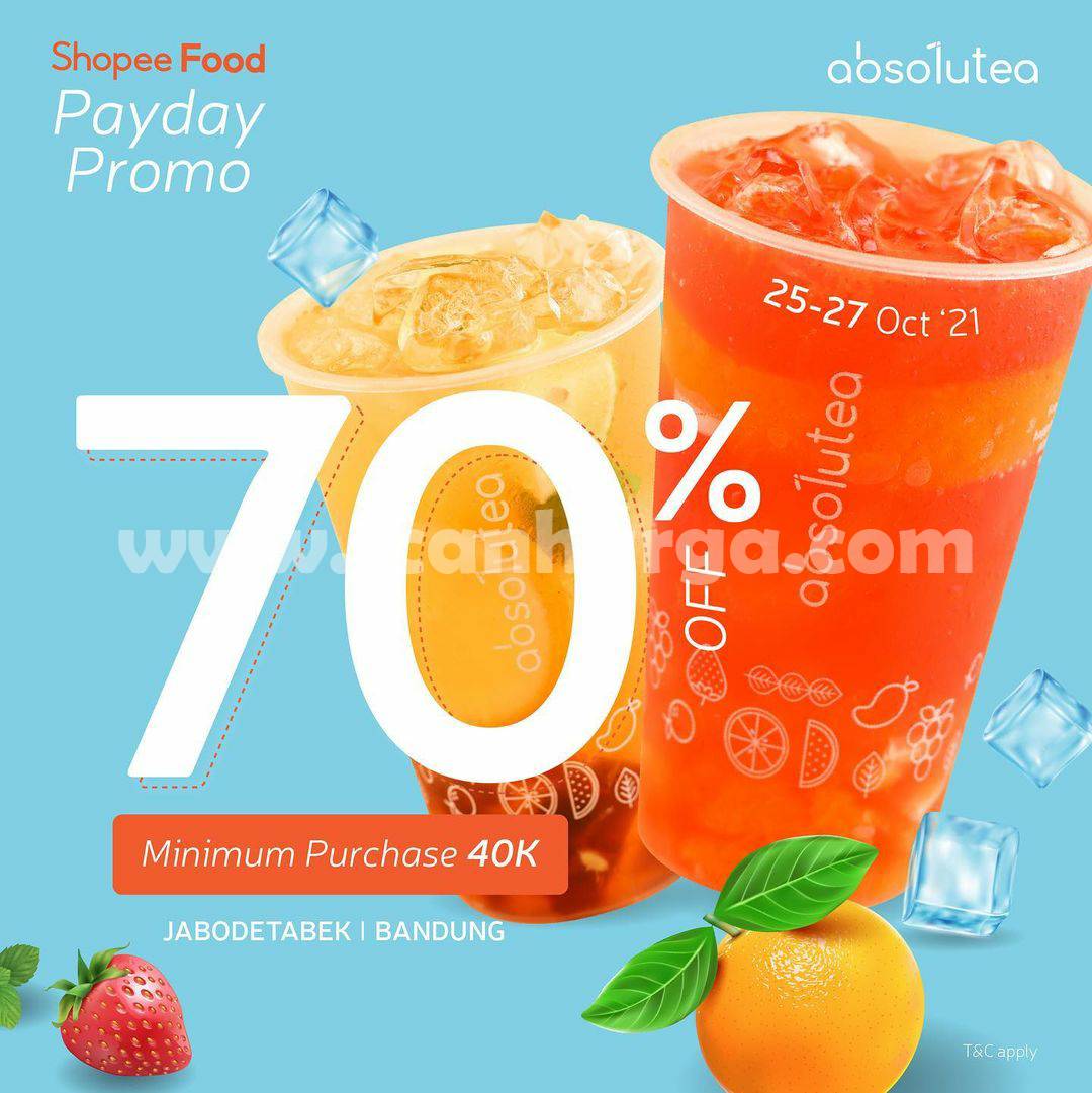 Promo ABSOLUTEA PAYDAY Diskon hingga 70%