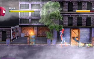 Jogo de ação Spiderman street fighter grátis online