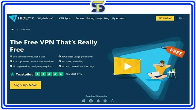 تطبيق vpn مجاني " Hide.me"