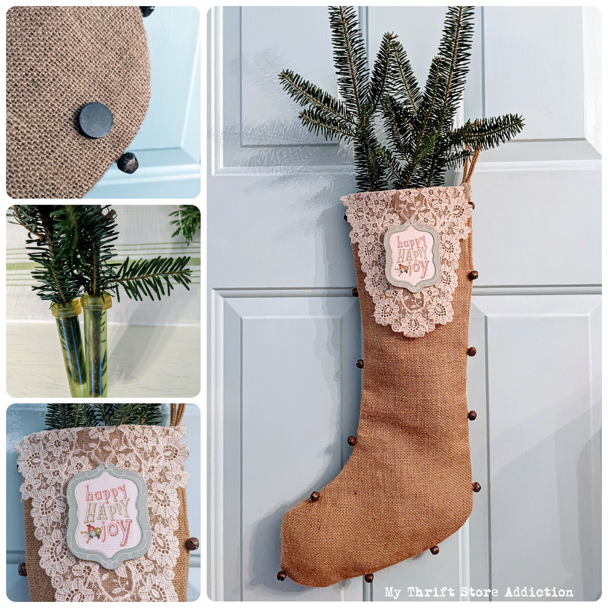 stocking wreath alternative