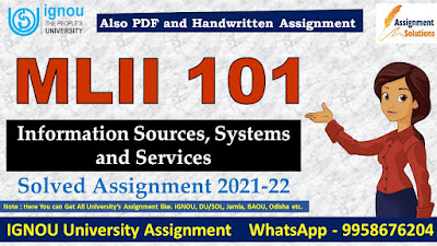 MLII 101 Solved Assignment 2021-22