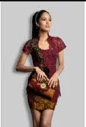 Kebaya Rok Pendek Motif Batik