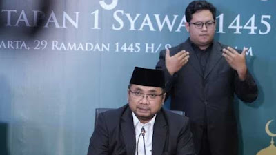 Pemerintah Tetapkan 1 Syawal 1445 H Jatuh pada 10 April 2024