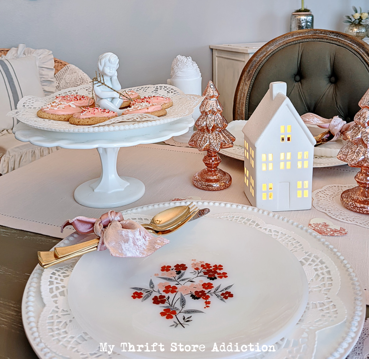 whimsical Valentine's Day tablescape