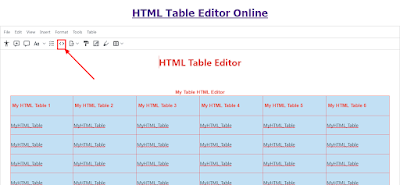 HTML Table Editor Online - HTMLTable.Org