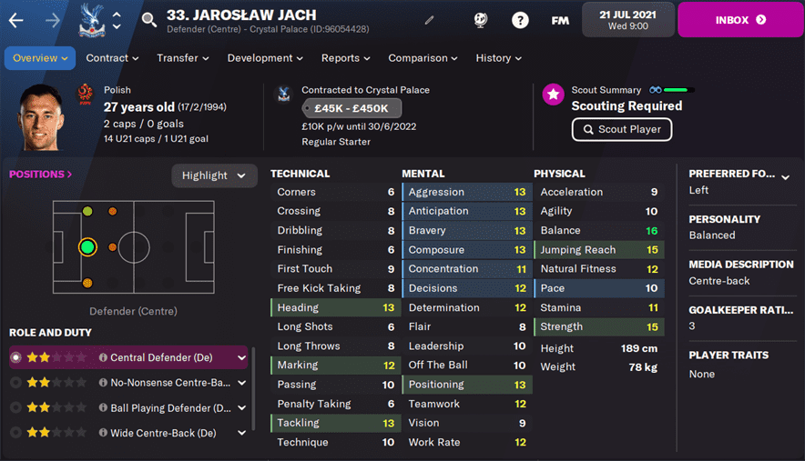 FM22 Jaroslaw Jach