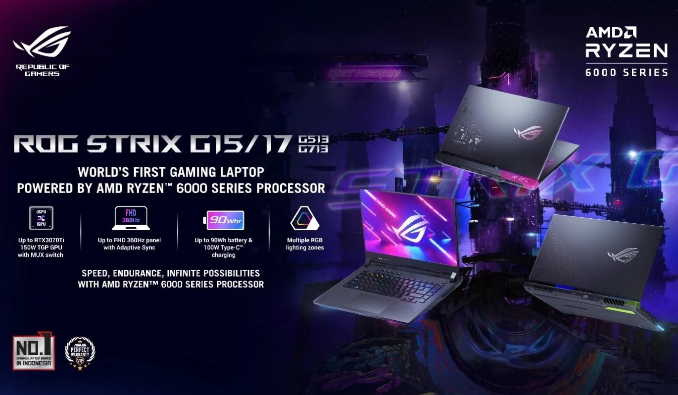 Asus ROG Bertenaga AMD Ryzen 6000 Series Pertama Resmi Hadir di Indonesia