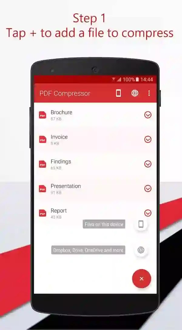 kompres pdf sesuai ukuran yang diinginkan dengan Android