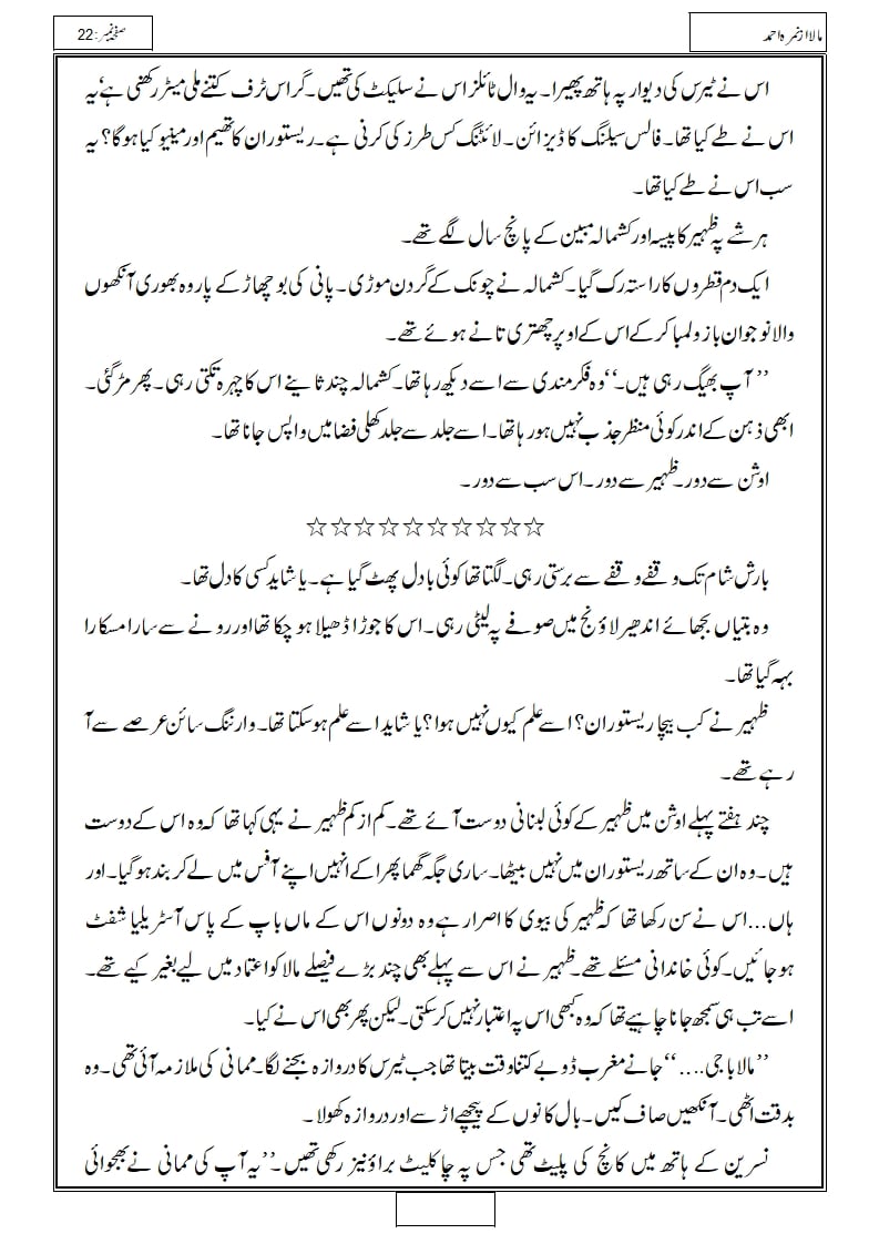 Mala Novel By Nimrah Ahmed Episode 1 - 18