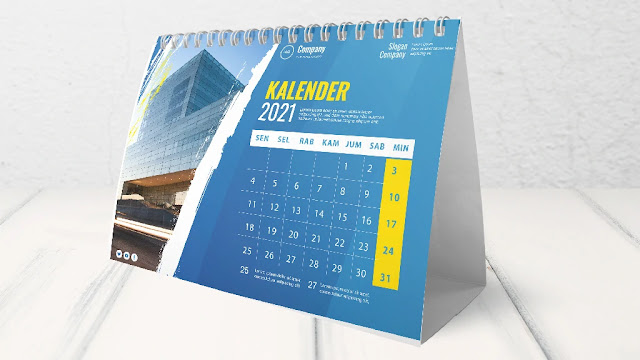 Download Kumpulan Template Kalender Meja 2021 CDR