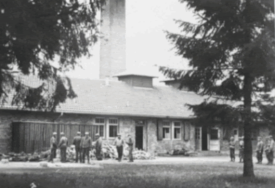 Barrack X Dachau 1945 and today