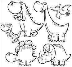 Printable dinosaur family coloring pages