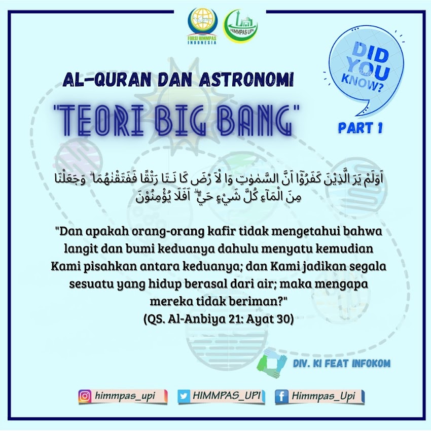 "Teori Big Bang (Al Qur’an dan Astronomi)”