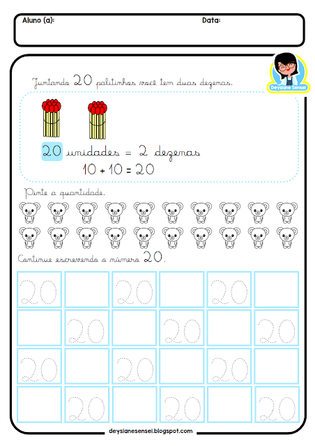 31 atividade de matematica dezena e unidade educação infantil pdf baixar e imprimir