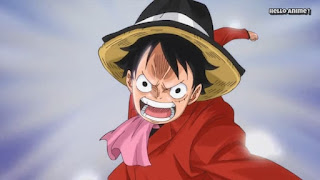 ワンピースアニメ WCI編 839話 ルフィ かっこいい Monkey D. Luffy | ONE PIECE ホールケーキアイランド編