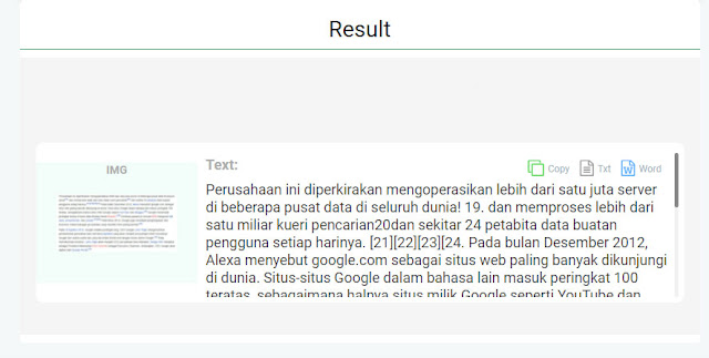 Cara Menyalin Teks atau Tulisan Dari Gambar dan Foto Secara Online