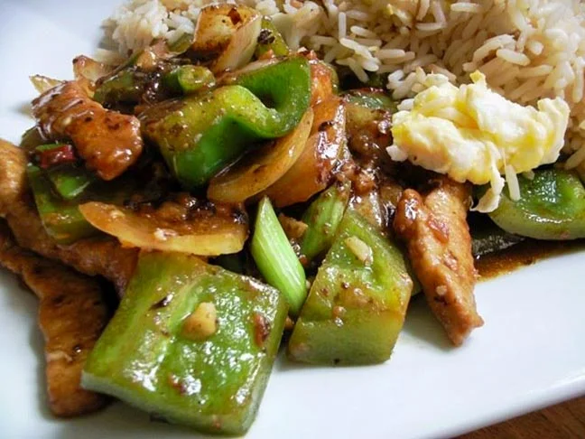 Pork in Black Bean Sauce