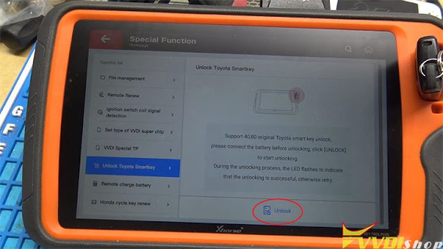 VVDI Key Tool Plus Unlock Toyota Smart Key 3