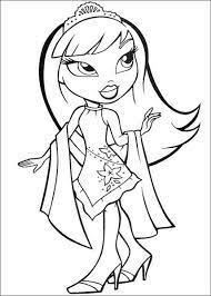 Cartoon Characters Coloring Pages - Pretty Girl