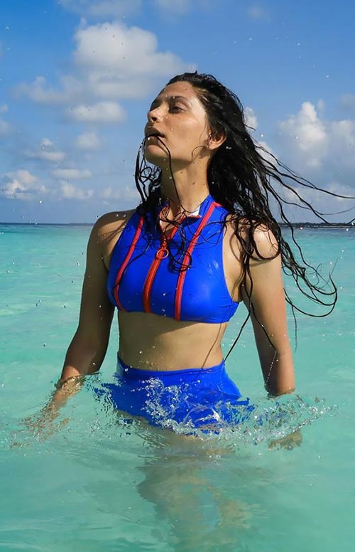 Saiyami Kher hot bikini swimsuit actress special ops