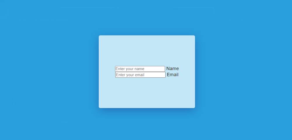Add two input boxes and a label