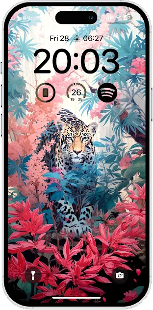Phone Wallpaper - Aesthetic Wild Jungle 