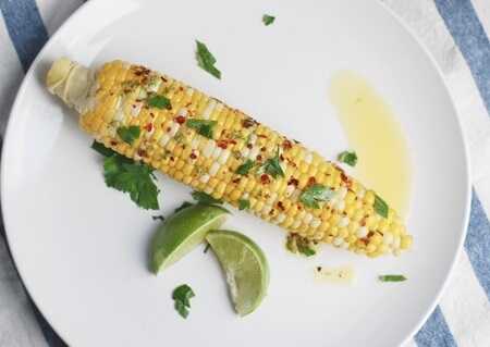 Spicy Corn on the Cob with Zesty Lime Butter