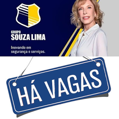 Grupo Souza Lima tem vagas para Cozinheira, Serviços Gerais, Limpeza, Vigilantes e outrasGrupo Souza Lima tem vagas para Cozinheira, Serviços Gerais, Limpeza, Vigilantes e outras