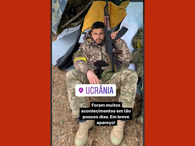🚨URGENTE: Mercenário sergipano deixa Exército da Ucrânia e foge para Polônia