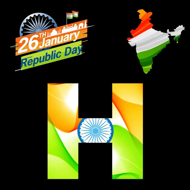 H Name Republic Day DP Images