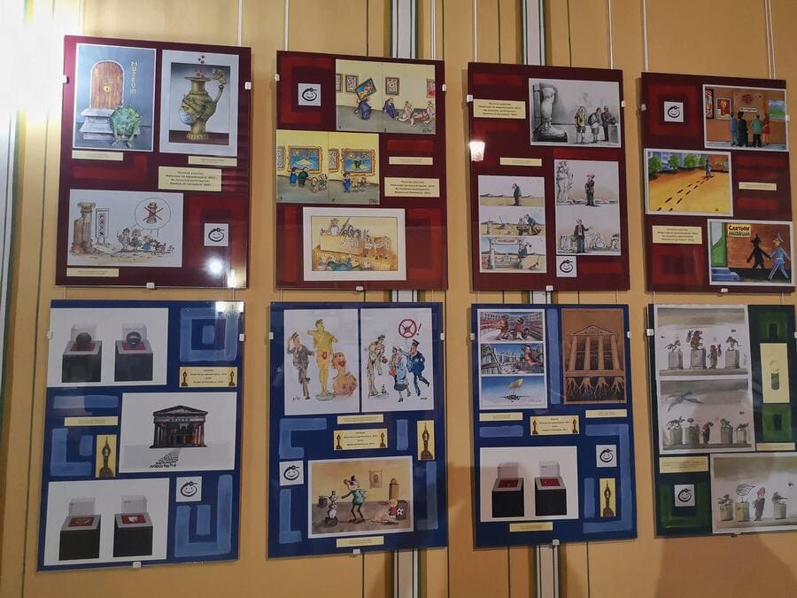 Egypt Cartoon .. Photos from Inauguration International Biennial "Masters of Caricature" in Bulgaria