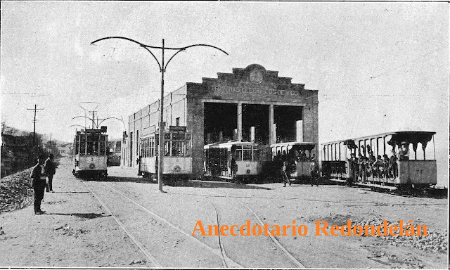 Estación de Tranvía de Chapela, 1923. Vida Gallega.