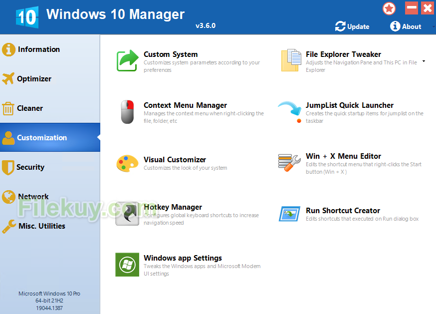 Windows 10 Manager 3.9.0 Free Download